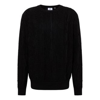 Carlo Colucci C10006 Knit Jumper - male - Carlo Colucci - Round-neck Knitwear - Black - L - Knitwear