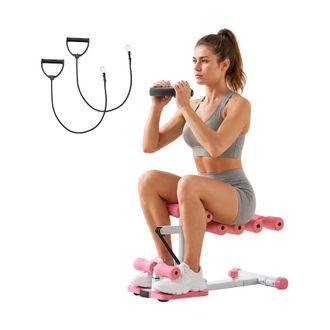 OEM Vevor Macchina Per Squat Profondi Carico 136 Kg Fitness Allenamento Casa, Allenatore Per Glutei Regolabile Con 3 Bande Elastiche Attrezzatura Pieghevo