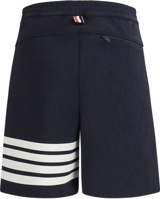 Thom Browne Mens Blue Viscose Bermuda Shorts