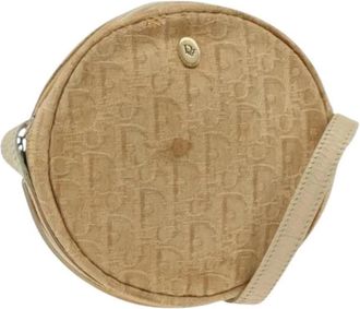 Dior Pre-owned Trotter Canvas Schoudertas - Dames - Vintage Schoudertas - Beige - ONE Size - Vintage