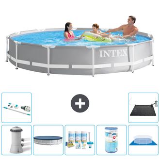 Intex Piscina Prism Frame Redonda - 366x76 Cm - 8-piezas S32109