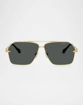 Versace Men & apos;s VE2284 Aviator Sunglasses