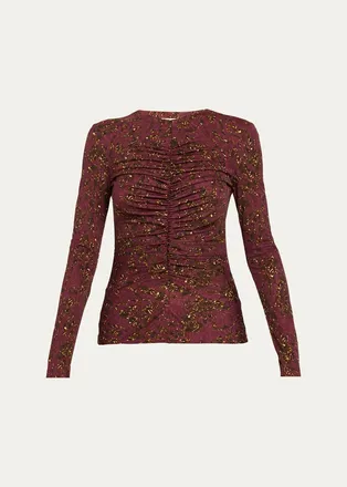 Ulla Johnson Asha Floral Jersey Top