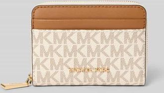 Michael Kors Portemonnaie mit Logo-Detail Modell Jet Set in Ecru, Gr&ouml;&szlig;e 1