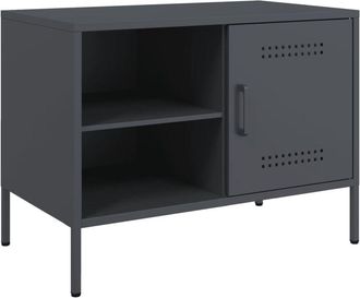 vidaXL Tv Cabinet Anthracite 68x39x50.5 cm Steel Vidaxl