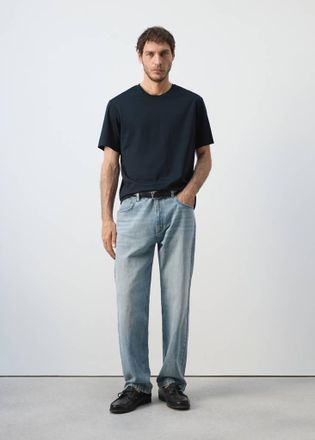 Mango T-shirt regular-fit 190 gsm navy - Uomo - XXL - MANGO MAN