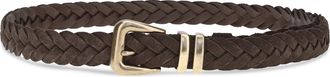 Brunello Cucinelli Mens Leather Woven Belt Bc-Nes Calf Bos Taurus E Braces Bc/nes