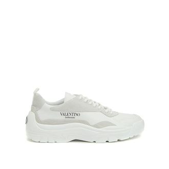 Valentino Garavani White Leather Low Top Mens Sneakers