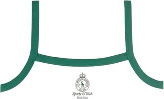 Sporty & Rich Geribbelde top met logoprint - Wit