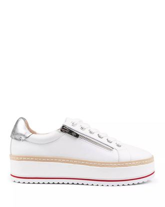Donald J Pliner Womens Dew Sneaker In White