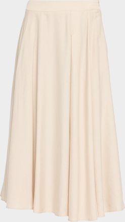 PESERICO Fluid A-Line Midi Skirt