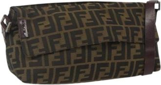 Fendi Pre-owned Canvas Cross Body Tas - Dames - Vintage Schoudertas - Bruin - ONE Size - Vintage