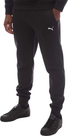 Puma Heren Logobroek Enkel Joggingbroek (Zwart)