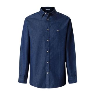Pepe Jeans London Abel Denim Shirt - Heren - Spijkeroverhemden - Blauw - XL - Denim - Overhemden