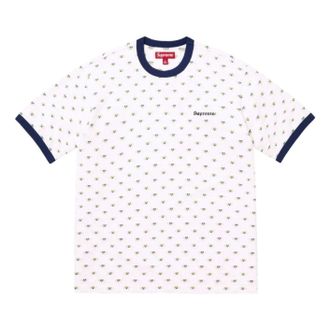 SUPREME SS26 Hearts Intarsia Ringer T-Shirt White SUP-SS26-197-WHT