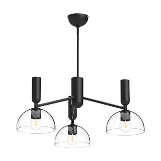 Netlighting Alora Mood Jude Multi Arm Pendant Matt Black 3x E27