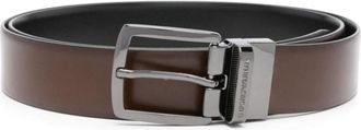 Emporio Armani Brown Leather Belt
