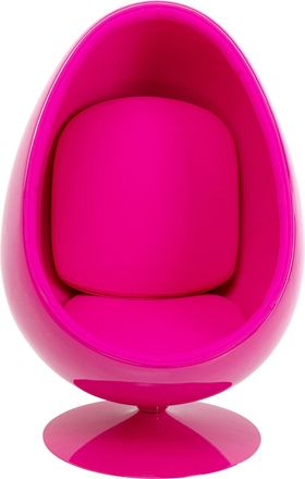 Kare Design Sill&oacute;n giratorio rosa de tela