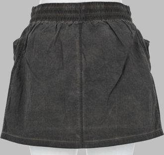 Diesel Nylon with Maxi Pockets Miniskirt - Gray