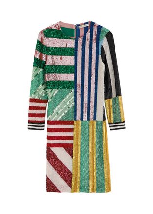 Alice & Olivia Delora Sequin and Bead-embellished Mini Dress - Multicoloured 1 - 10 (UK14 / L)