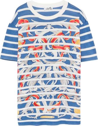 Hermès T-shirt a righe anni 2010 - Blu