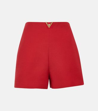 Valentino Crêpe Couture high-rise shorts