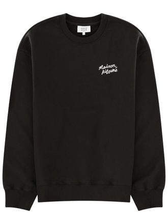 Maison Kitsun&eacute; Profile Fox Stripe Collar Casual Shirt