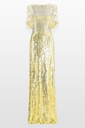 Jenny Packham Blake Sequin-Embellished Maxi Dress in Sea Horse at Nordstrom, Size 20 Uk