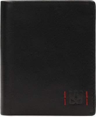 Kazar Klassieke herenportemonnee van glad leer - Heren - Portefeuilles - Zwart - ONE Size - Leer - Accessoires