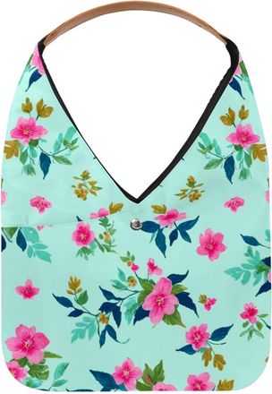 Generic Aesthetic Flower Reusable Lightweight Grocery Bags - Foldable Into Compact Pouch, Washable & Sturdy, Multipurpose for Shopping and Travel