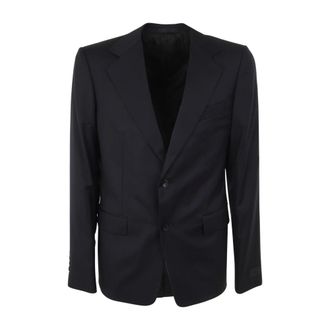 Lanvin Giacca monopetto con tasche a patta - - Jackets - Uomo - Blu - L