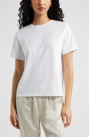 Open Edit Boyfriend T-Shirt in White at Nordstrom, Size Xx-Small