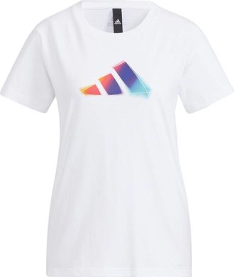 adidas (WMNS) adidas UST 3 Bar T-Shirt Asia Sizing White Purple HE9979