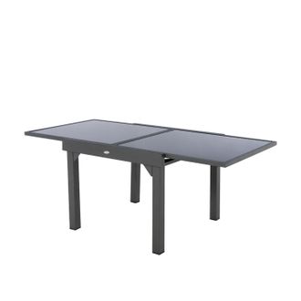 Hesperide Tavolo da giardino allungabile 90 180x90x75 cm - Piazza grigio grafite