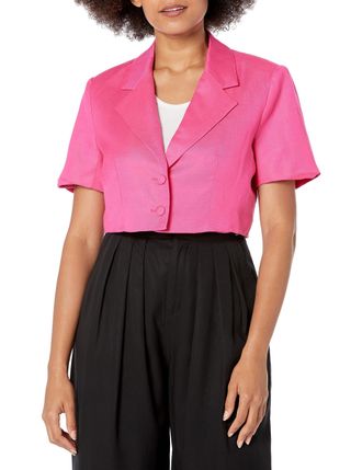 ASTR the Label Womens Kiria Jacket, Pink, S