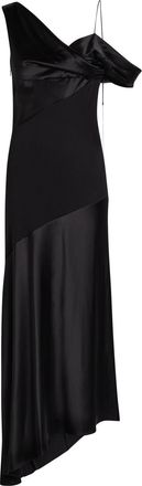 Loewe Draped Satin Gown - Black - 36 (UK8 / S)