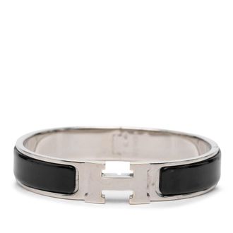 Herm&egrave;s Pre-owned Hermes Narrow Enamel Clic H Bracelet PM Unisex A0ENPDPTBOPY4YFT