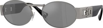 Versace VE2264 10016G Matte Gunmetal/Gray Mirrored Silver