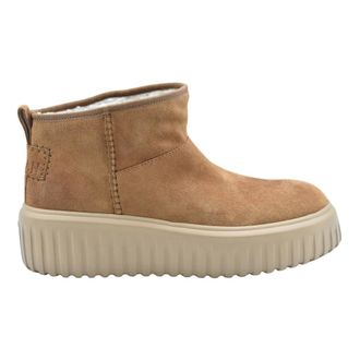 Hogan Schoenen, Dames, Bruin, 37 EU, Su&egrave;de, H-Stripes Enkelboot