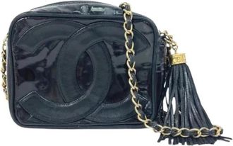 Chanel Pre-owned Pochette Schoudertas - Dames - Vintage Schoudertas - Zwart - ONE Size - Leer - Vintage