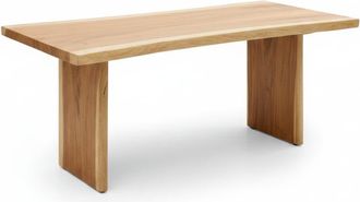 Wabi Home Mesa de comedor de madera maciza de Trembes&iacute; 140x90 cm