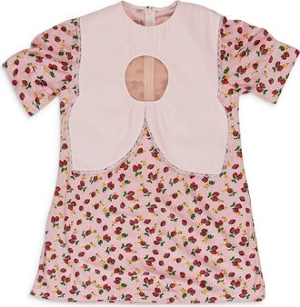 JENNY FAX PINK HEAVY HEAD DAY DRESS