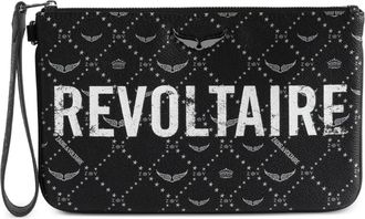 Zadig&Voltaire Z Pouch Revoltaire - Dames - Clutches - Zwart - ONE Size - Tassen