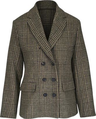 Antonelli Blazer doppiopetto a quadri - Marrone