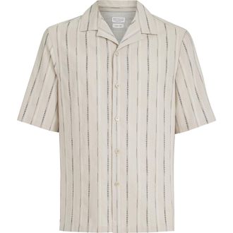 Brunello Cucinelli Seersucker shirt in Panama at Nordstrom, Size Xxx-Large Eu