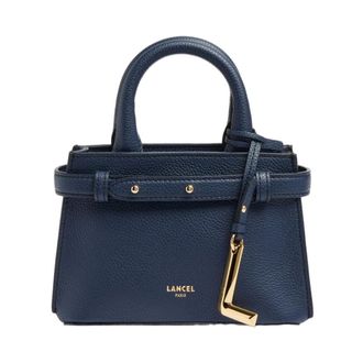 Lancel Faubourg Mini Carryall - Dames - Handtassen - Blauw - ONE Size - Leer - Tassen