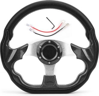 OEM Volante De Fibra De Carbono, 320 Mm De Di&aacute;metro, Compatible Con La Mayor&iacute;a De Los Coches