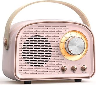 OEM Altoparlante Bluetooth Retr&ograve;, Grazioso Mini Altoparlante Wireless Portatile Con Tws Per Casa E Esterni, Decorazione Vintage, Regalo Per Ragazze, Adole