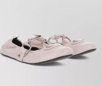 Balenciaga leather ballerina shoes