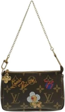 Louis Vuitton Pre-owned Mini Bags, female, Brown, Size: ONE SIZE Pre-owned Pochette Pouch